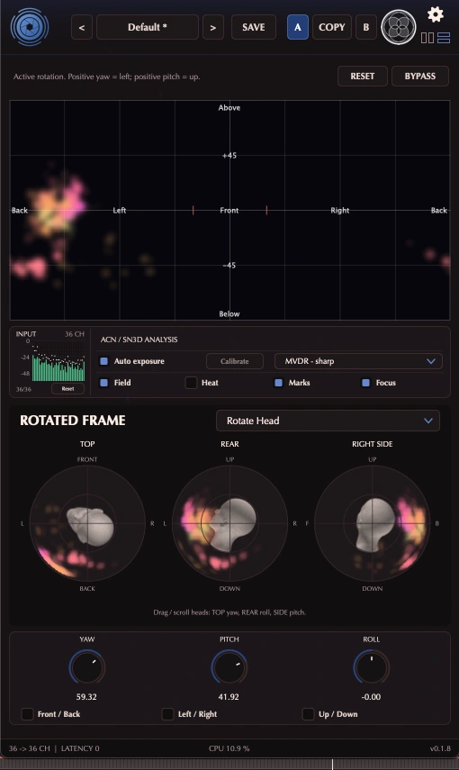 IRIS Spatial Rotator interface
