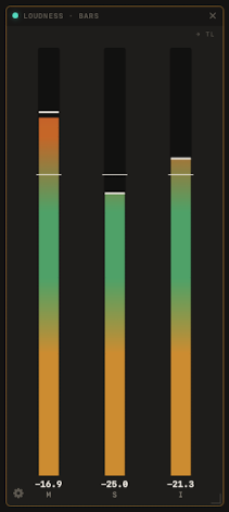 PRISM LOUDNESS · BARS module